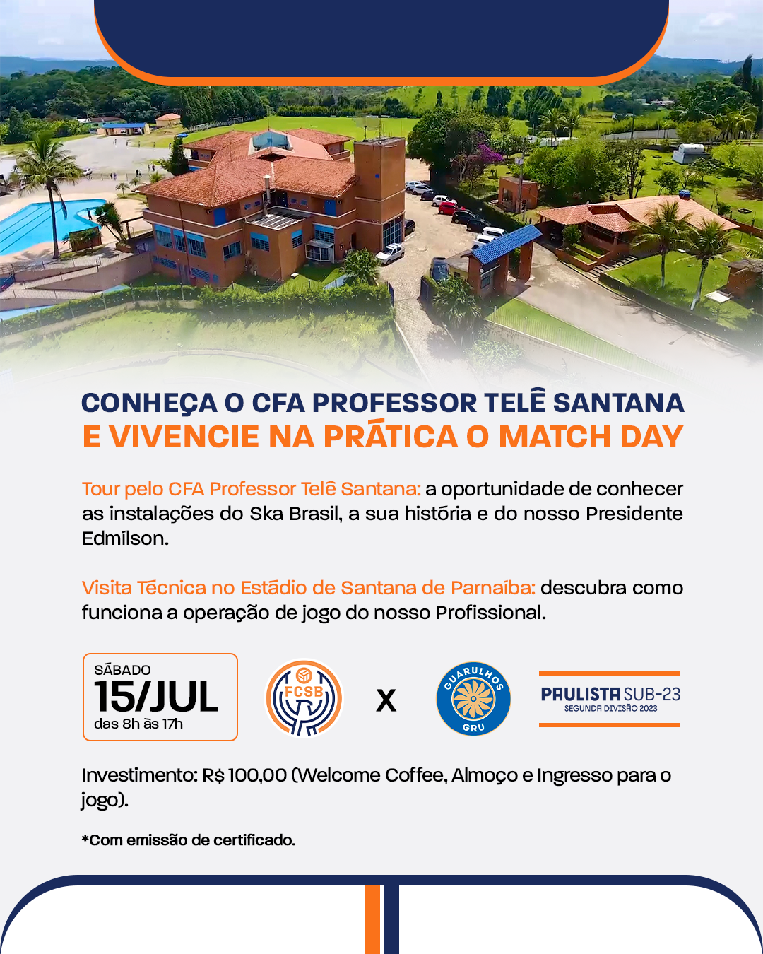 CONHEÇA O CFA PROFESSOR TELÊ SANTANA E VIVENCIE NA PRÁTICA O MATCH DAY